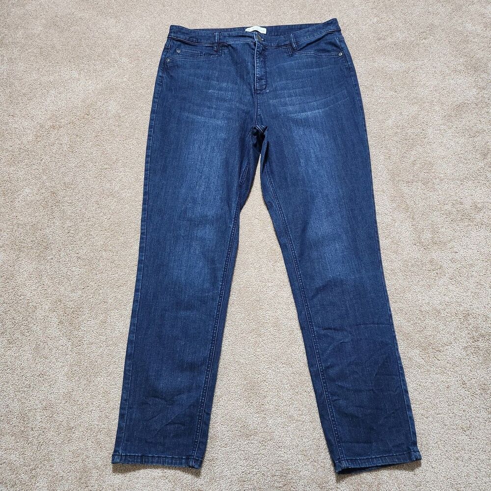 J. Jill Denim Jeans Women 16 Tall High Rise Smooth Fit Slim Ankle